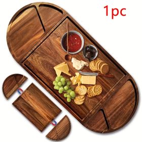 1PC Extra Large 26" X 13" Magnetic Acacia Wood Charcuterie Board with Handles, Perfect for Housewarming, Christmas, And Halloween Gifts.
