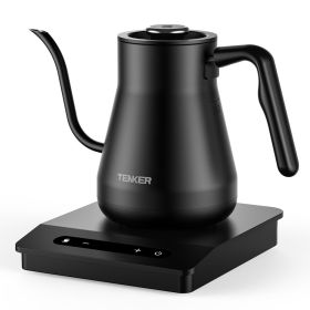 Electric Gooseneck Kettle Temperature Control Pour-Over Tea Kettle for Coffee Brewing;  Stainless Steel Inner;  1300W Rapid Heating; Water Boilin