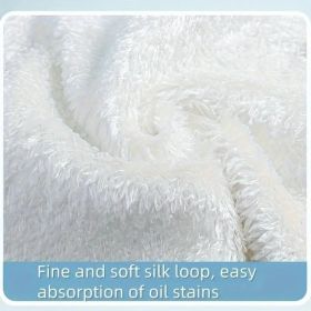 5pcs Of 10 Non-stick Rags, Kitchen Scouring Pads, Bamboo Fiber Brush Dishes, Household Cleaning Wipes, Bamboo Fiber Dishcloths