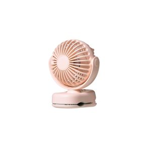 Portable USB Clip On Fan With 360 Degree Adjustable Head, Rechargeable Battery & Quiet Operation - For Desk, Bedside, Dorm, And Office Cooling (Option: Pink)