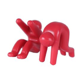 2pcs Pot Lid Lifter; Pot Lid Holder That Keeps Pot From Boiling Over; Kitchen Tools Lid Stand Heat Resistant Holder Keep The Lid Open; Great Cook (Color: Red)